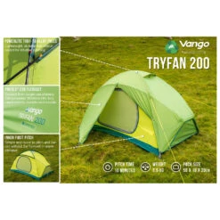Venture Loom Tent Shop -Venture Loom Tent Shop vango tryfan 200 2 person tent bf detail 2