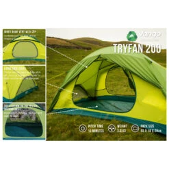 Vango Tryfan 200 - 2-person Tent -Venture Loom Tent Shop vango tryfan 200 2 person tent bf detail 3